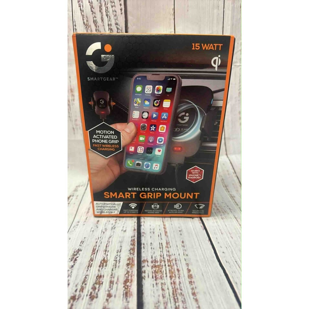 SmartGear 15‎ Watt Qi Wireless Charging Smart Grip Mount Auto Motion Activated